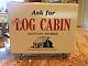 Antiqueold Log Cabin Kentucky Bourbon Rotating Bar Light