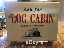 AntiqueOld Log Cabin Kentucky Bourbon Rotating Bar Light