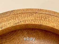 Antique 100 Yr Old Large Teak Bowl Treen & Silk Oak Bowl Signed By Walsh