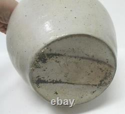 Antique 1800's STAMPED LYONS OVOID 1 Gallon Whiskey Stoneware Jug with Old Corn