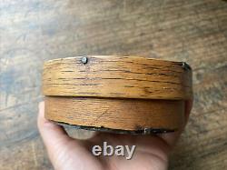 Antique 1835 EARLY Pantry Bentwood Peg Box Hex Sign OLD Nails Provenance