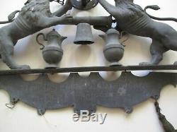 Antique 18th 19th Century Trade Sign Sculpture Metal Crown Iconic Large Old Rare