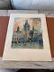 Antique 1918 Rolf Werner Signed Watercolor Painting Old Town Square Prague