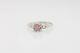 Antique 1940s Signed. 65ct Old Euro Genuine Pink Diamond 14k White Gold Ring