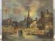 Antique 19th C. Old Mystery European Impressionist Oil Painting, Signed Wow