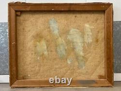 Antique 19th c. Old Mystery European Impressionist Oil Painting, Signed WOW