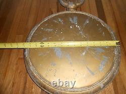 Antique 2-Sided JEWELER POCKET WATCH CLOCK ZINC TRADE SIGN OLD COMSTOCK TX HTF