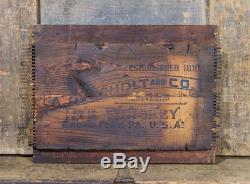 Antique A. OLD OVERHOLT Rye Whiskey Sign RARE PROHIBITION Signage BRAD FORD PA