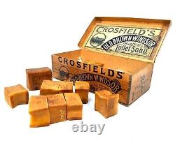 Antique Advertising Crossfields Old Brown Windsor Soap Shop Display Box Sign