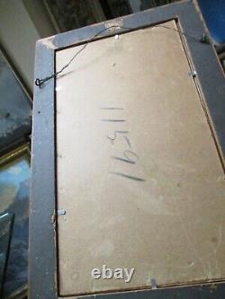 Antique American Landscape Painting Soo Nipi New Hampshire Road Signed 1912 Old