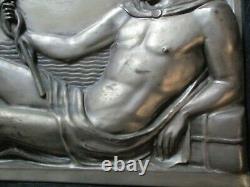 Antique Art Deco Sculpture 1920's Male Model Icon Iconic Nautical Old Ship Rare