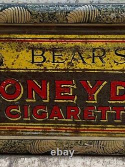 Antique Bears Honeydew Cigarettes Carton Framed Adv Tin Sign Board Old Framed