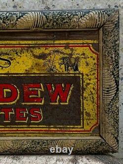 Antique Bears Honeydew Cigarettes Carton Framed Adv Tin Sign Board Old Framed