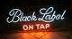 Antique Carling Brewing Company Black Label On Tap Neon Beer Sign Light Old Vtg