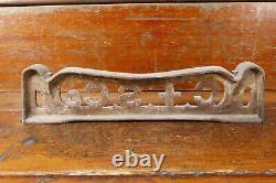 Antique C&C Company Cast Iron Scale Topper Advertising Sign Unique Old 24 Wide