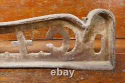 Antique C&C Company Cast Iron Scale Topper Advertising Sign Unique Old 24 Wide