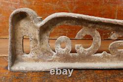 Antique C&C Company Cast Iron Scale Topper Advertising Sign Unique Old 24 Wide