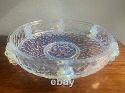 Antique Centerpiece Opalescent Glass Art Deco Jean GAUTHIER-Ezan Signed Old 20th