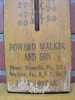 Antique DEAD ANIMALS REMOVED Highest Price Paid Thermometer Sign Walker &Son Pa