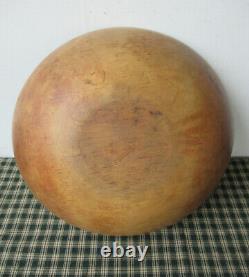 Antique Dough Butter Chopping Bowl, MUNISING 14 Wood, Primitive Old Patina