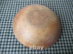 Antique Dough Butter Chopping Bowl, MUNISING 14 Wood, Primitive Old Patina