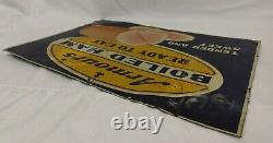Antique Early Armour's Boiled Ham Country Store Tin Advertising Sign Litho Old