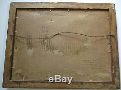 Antique Early California Painting Landscape By Anita Brown Rare Woman Artist Old