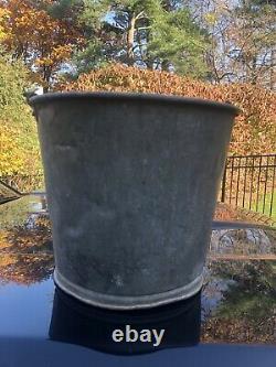Antique Ed Brown Canal Street NYC Primitive Galvanize Bucket Bail Handle VTG OLD