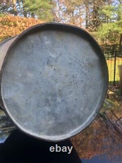 Antique Ed Brown Canal Street NYC Primitive Galvanize Bucket Bail Handle VTG OLD