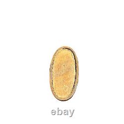Antique Edo Period Signed Fuchi Kashira Set with Old Man & Sword