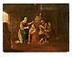 Antique Flemish Old Master Oil On Panel Painting, David Teniers The Younger