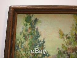 Antique Frederick Johnson Oil Painting California Early Landscape American Old