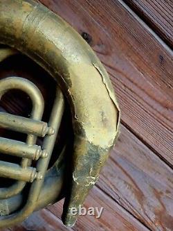 Antique French Horn Hanging Trade Sign Store Display Advertisement