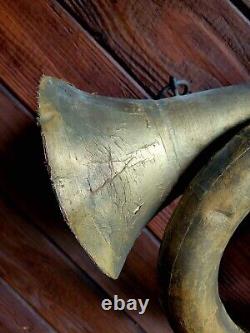 Antique French Horn Hanging Trade Sign Store Display Advertisement