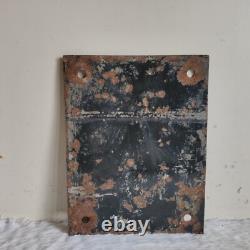 Antique Goodwin Barsby Advertising Enamel Sign Board Old Leicester England EB679