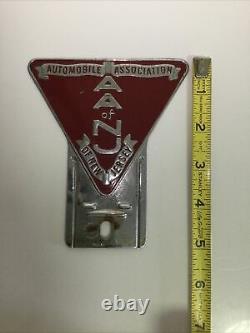 Antique Hard to find? AA of NJ Automobile Association of New Jersey Plate Topper