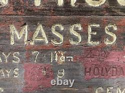 Antique Historic Old West Spanish California Mission SAN MIGUEL Wood Sign