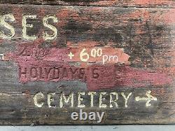 Antique Historic Old West Spanish California Mission SAN MIGUEL Wood Sign