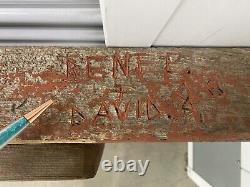 Antique Historic Old West Spanish California Mission SAN MIGUEL Wood Sign