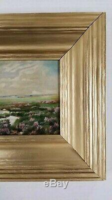 Antique Impressive 19th to 20th Century Early American Landscape Old Painting
