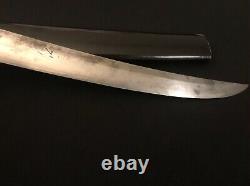 Antique Japanese O-Tanto Sword -Samurai/Old Collection -Signed -Horimono Carving