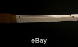 Antique Japanese Samurai Sword HORIMONO Carving -BONJI -Old Collection/SIGNED/th