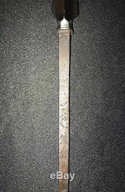Antique Japanese Samurai Yari SIGNED/WW2 Bringback/Old Sword Collection POLISHED