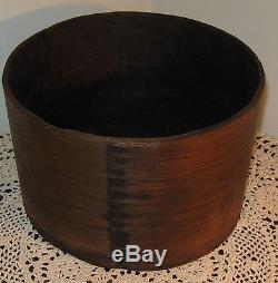 Antique Lg Wooden Grain Measure Old Nailed Seam Signed Frye&son Wiltin Nh 8 Qt