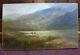 Antique Llyn Y Gadair Welsh Art Landscape Oil Painting Wales Ellis Snowdonia Old