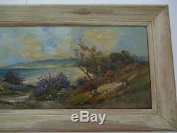Antique Manuel Valencia Painting Early Old California Impressionist Landscape