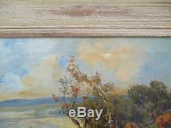 Antique Manuel Valencia Painting Early Old California Impressionist Landscape