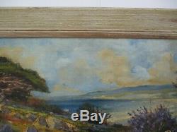 Antique Manuel Valencia Painting Early Old California Impressionist Landscape