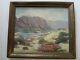Antique Marie Kendall Painting Early California Woman Rare Desert Landscape Old