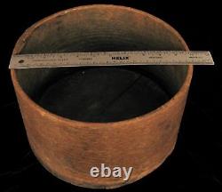 Antique Marked 1807 Primitive Shaker Box Basket Hand Made Old Nails Folk Art Wow